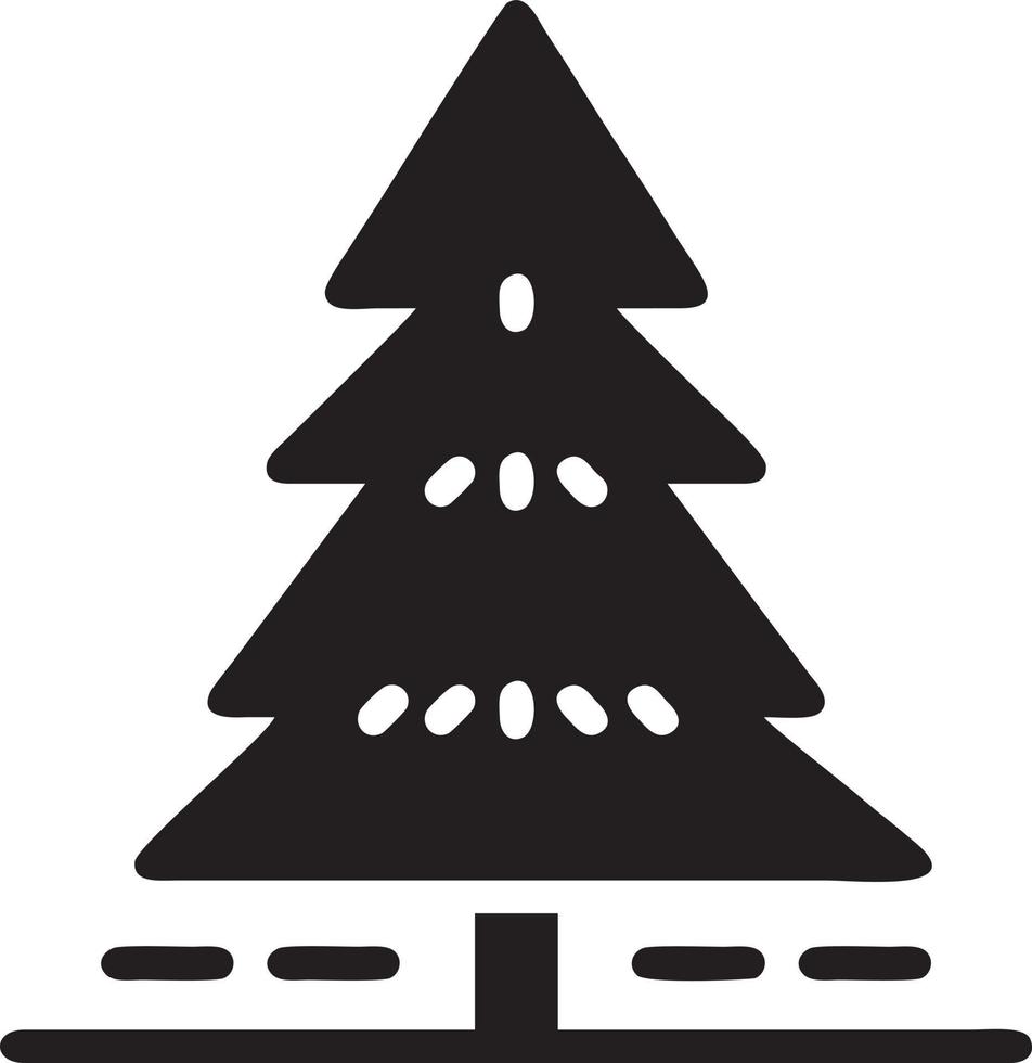 Baum Symbol Symbol Bild Vektor, Illustration von das Baum Botanik im schwarz Bild vektor