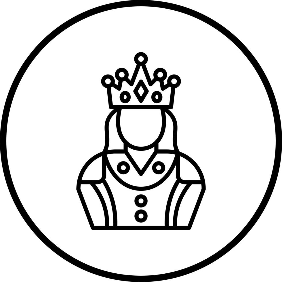 Königin Vektor Symbol Stil