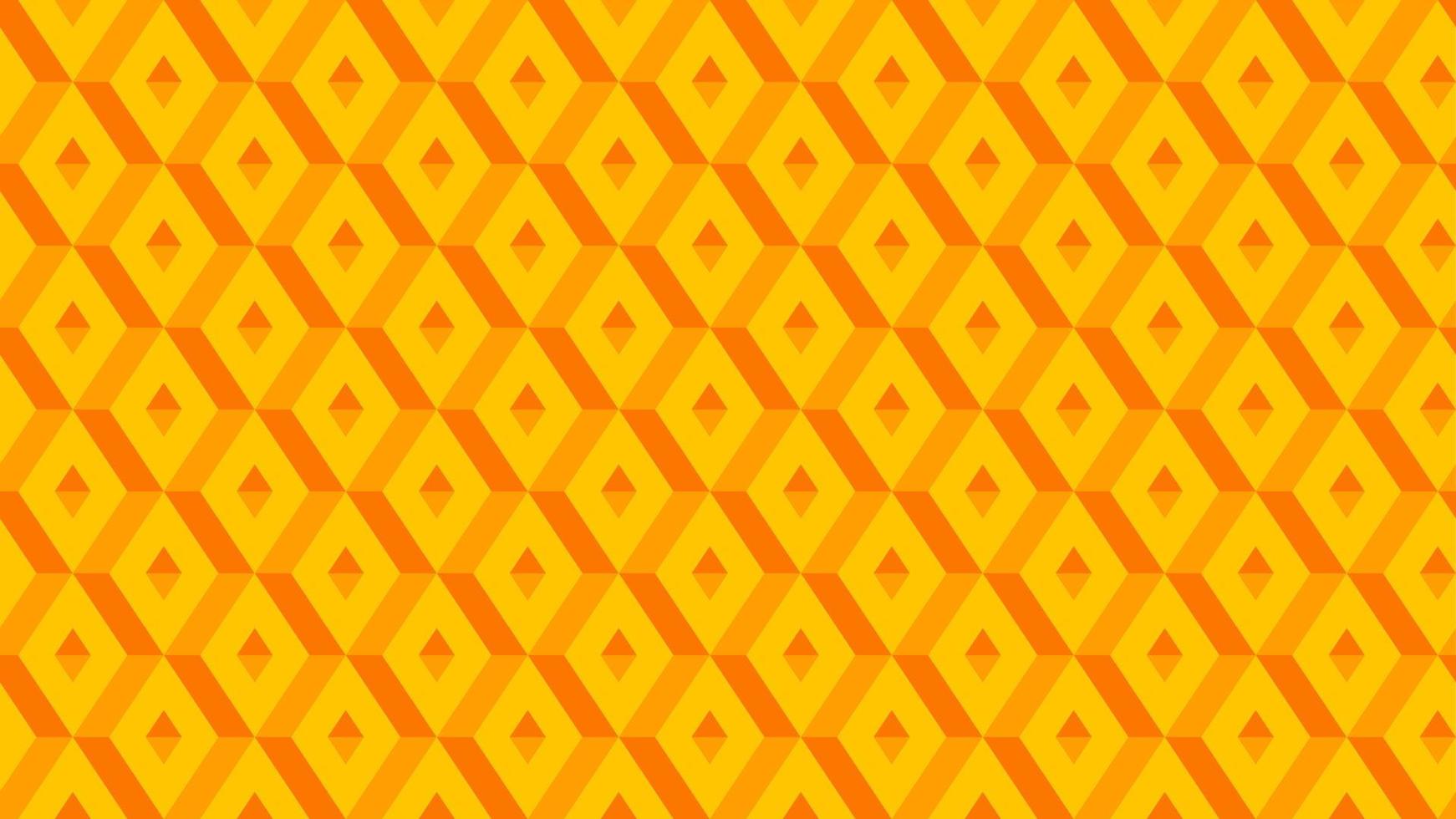 mönster av 3d optisk illusion. mönster av illusion kub. vektor illustration av 3d orange fyrkant. geometrisk illusorisk av kuber för design grafisk, bakgrund, tapet, layout eller konst