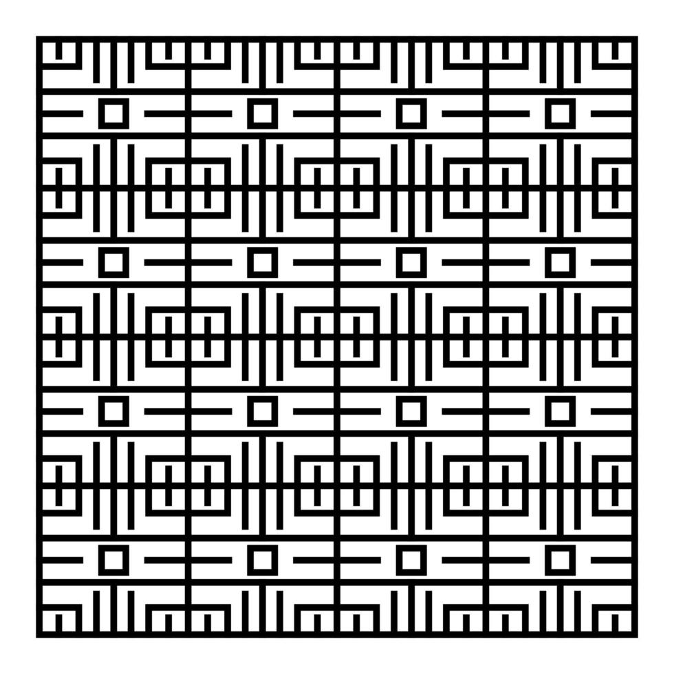 abstrakt svart linje mönster vektor