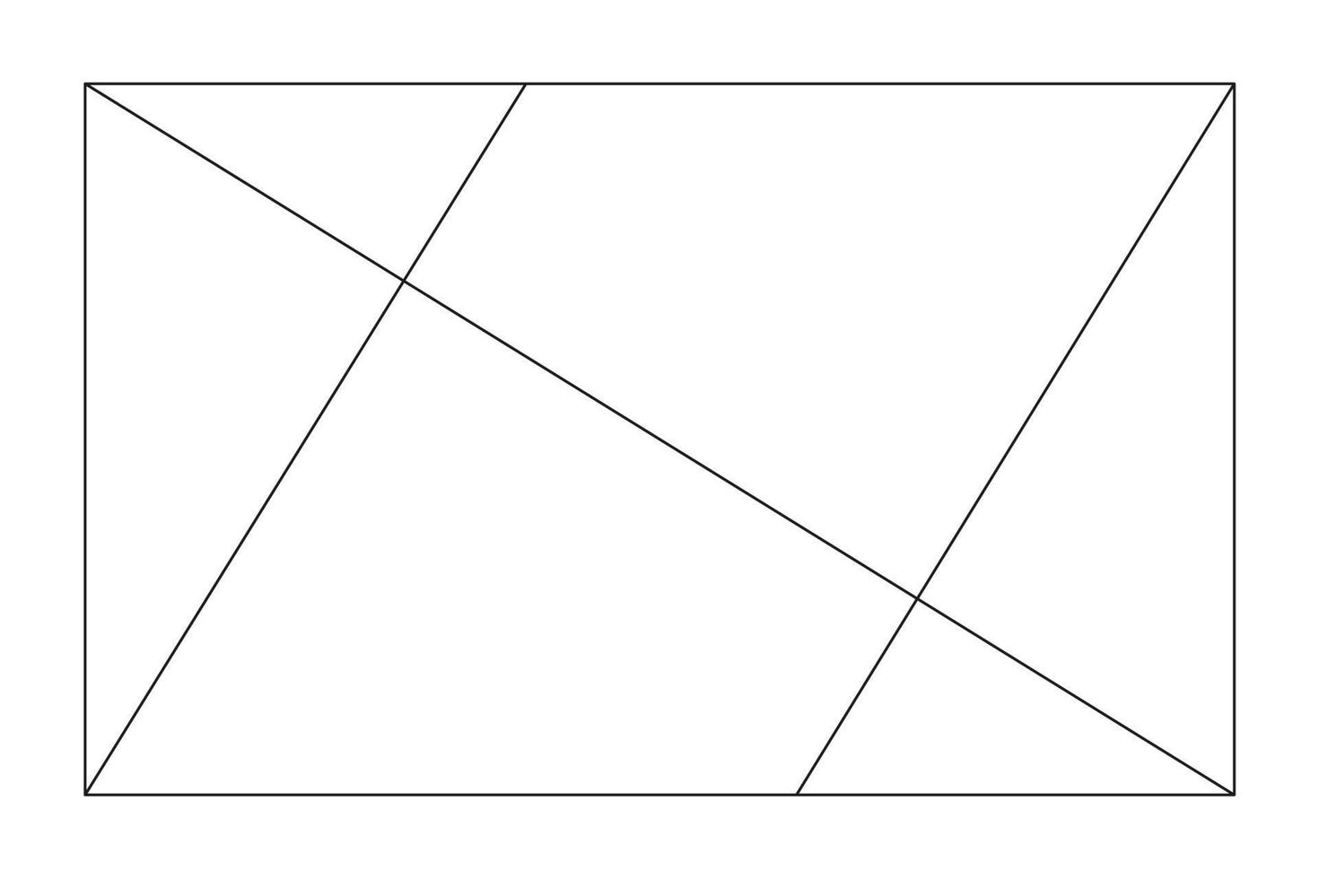 gyllene förhållande mall. metod gyllene sektion. Fibonacci array, tal. harmoni proportioner. vektor illustration.