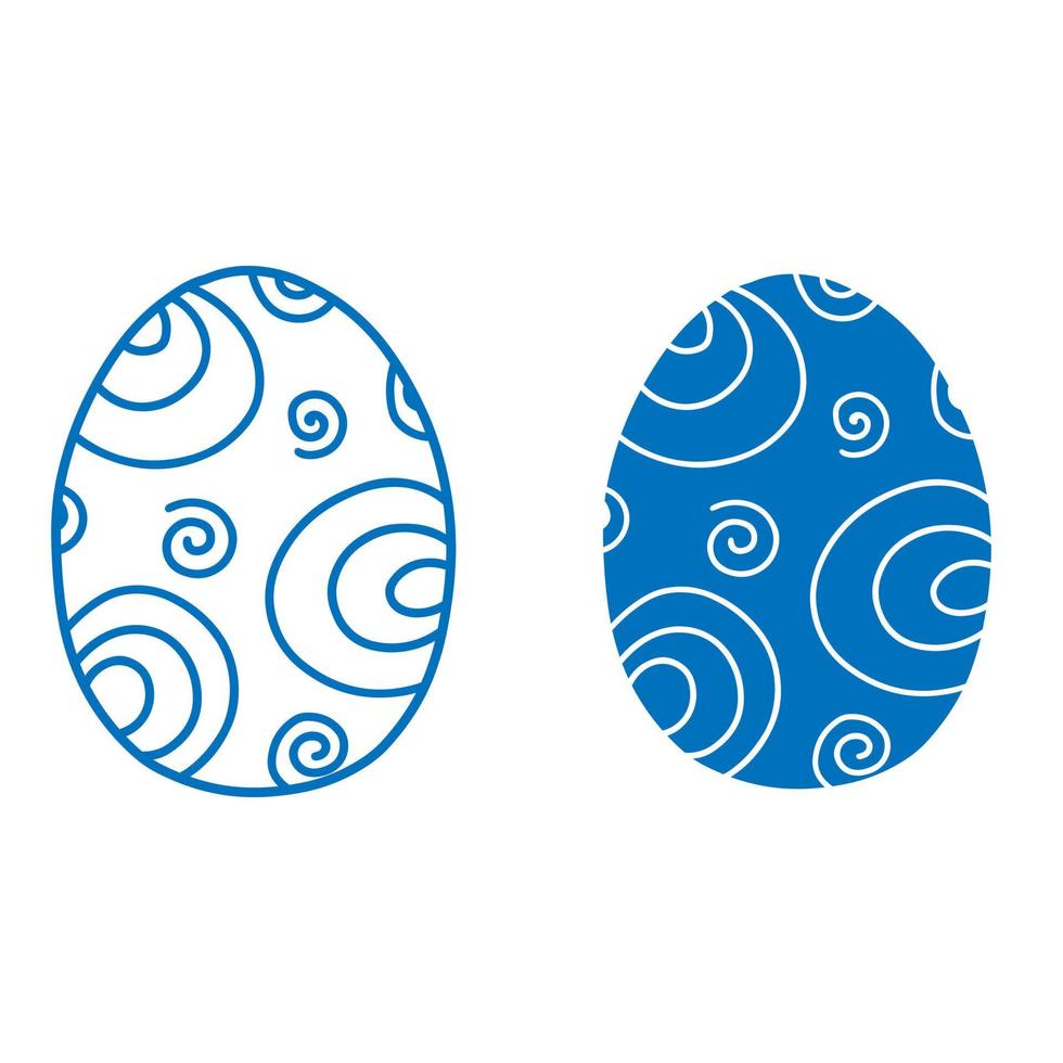Ostern Ei Symbol Vektor. Ostern Illustration Zeichen Sammlung. Ei Symbol oder Logo. vektor