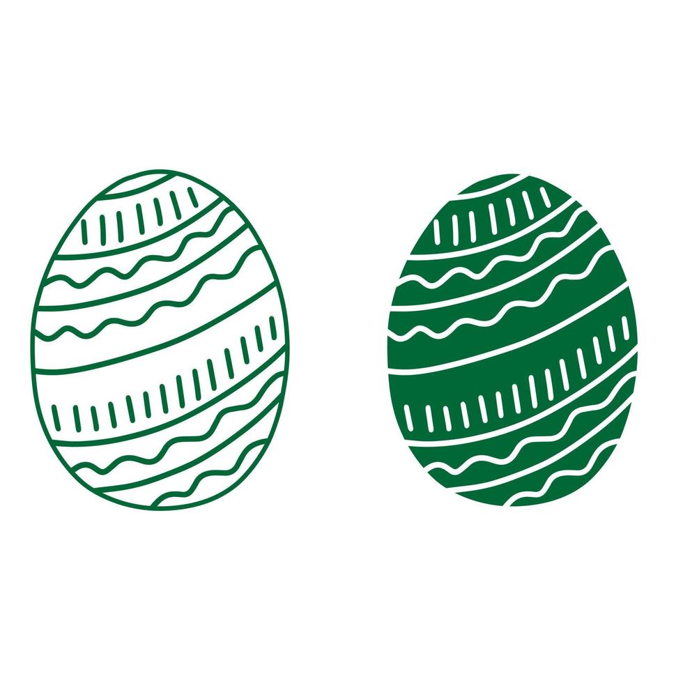 Ostern Ei Symbol Vektor. Ostern Illustration Zeichen Sammlung. Ei Symbol oder Logo. vektor