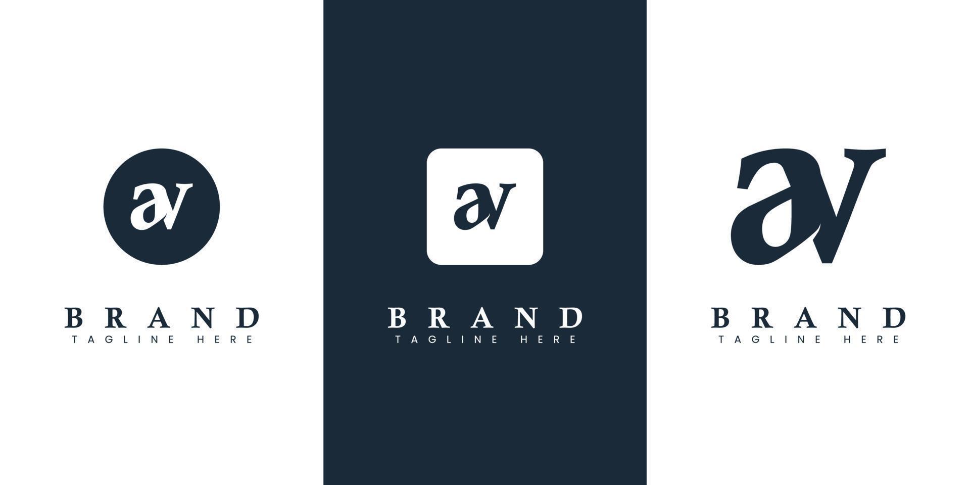 modern und einfach Kleinbuchstaben ein V Brief Logo, geeignet zum irgendein Geschäft mit ein V oder va Initialen. vektor