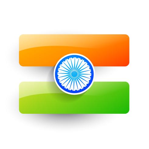 Vektor indische Flaggendesign
