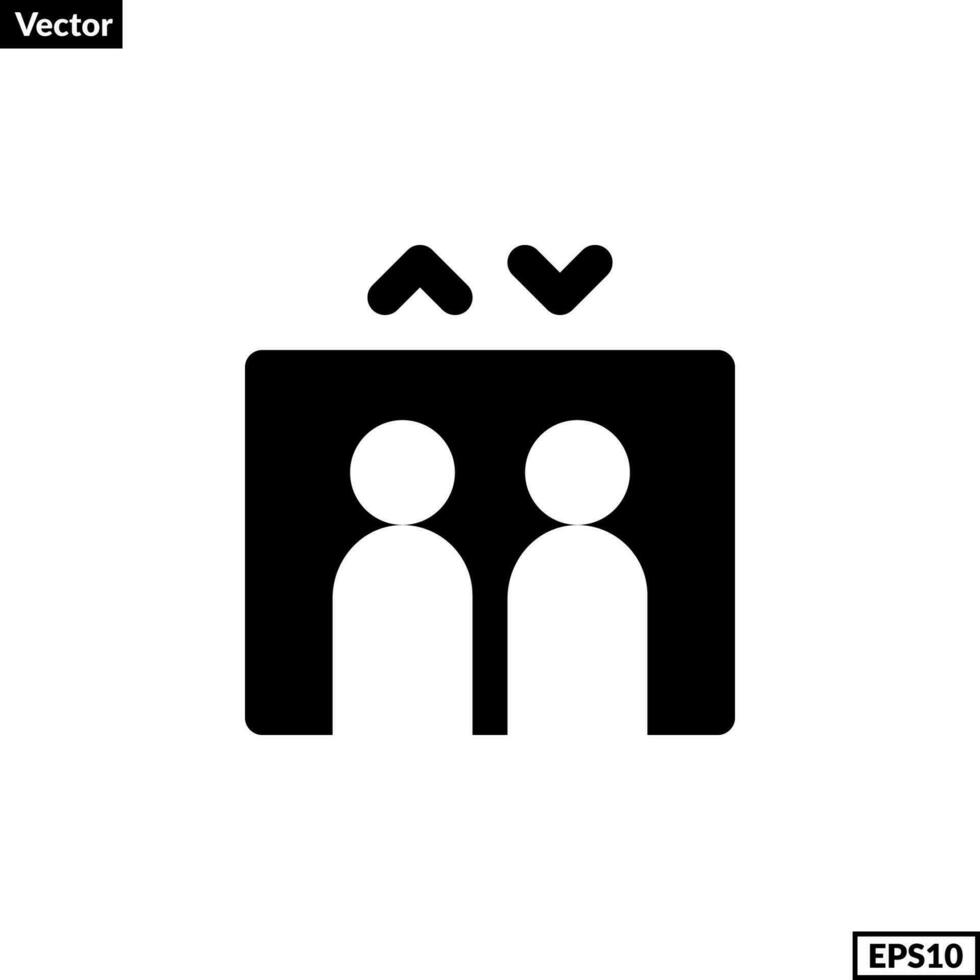 Aufzug Symbol zum irgendein Zwecke vektor