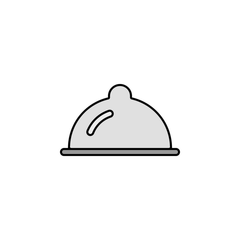 Restaurant Tablett Symbol. einfach eben farbig Vektor von Netz Symbole zum ui und ux, Webseite oder Handy, Mobiltelefon Anwendung