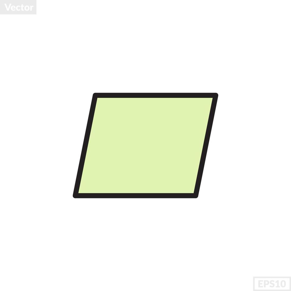 parallellogram form illustration vektor grafisk
