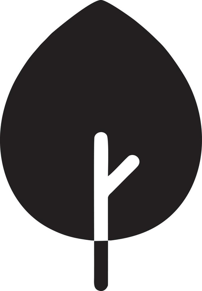 Baum Symbol Symbol Bild Vektor, Illustration von das Baum Botanik im schwarz Bild vektor