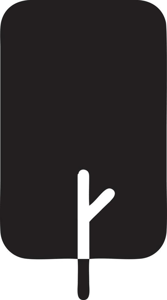 Baum Symbol Symbol Bild Vektor, Illustration von das Baum Botanik im schwarz Bild vektor