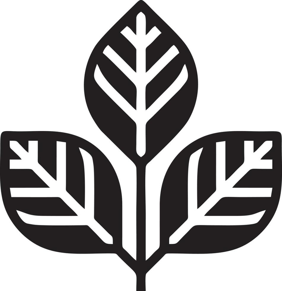 Baum Symbol Symbol Bild Vektor, Illustration von das Baum Botanik im schwarz Bild vektor