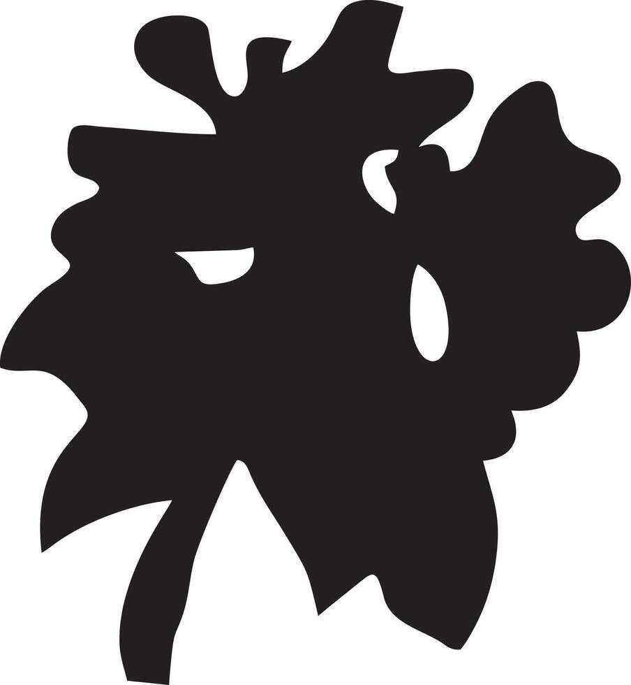 Baum Symbol Symbol Bild Vektor, Illustration von das Baum Botanik im schwarz Bild vektor