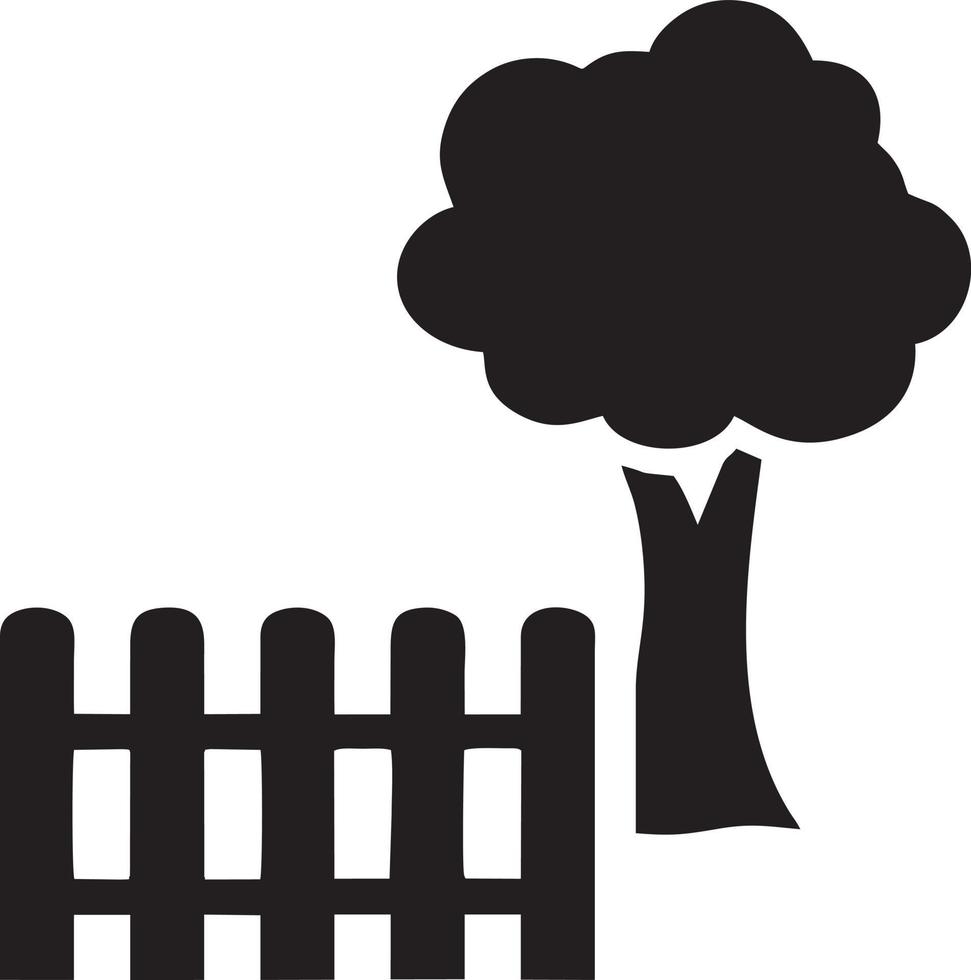 Baum Symbol Symbol Bild Vektor, Illustration von das Baum Botanik im schwarz Bild vektor