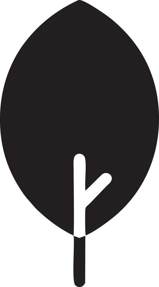 Baum Symbol Symbol Bild Vektor, Illustration von das Baum Botanik im schwarz Bild vektor