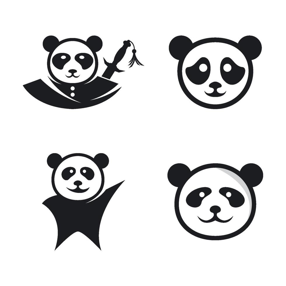 panda logotyp bilder illustration vektor