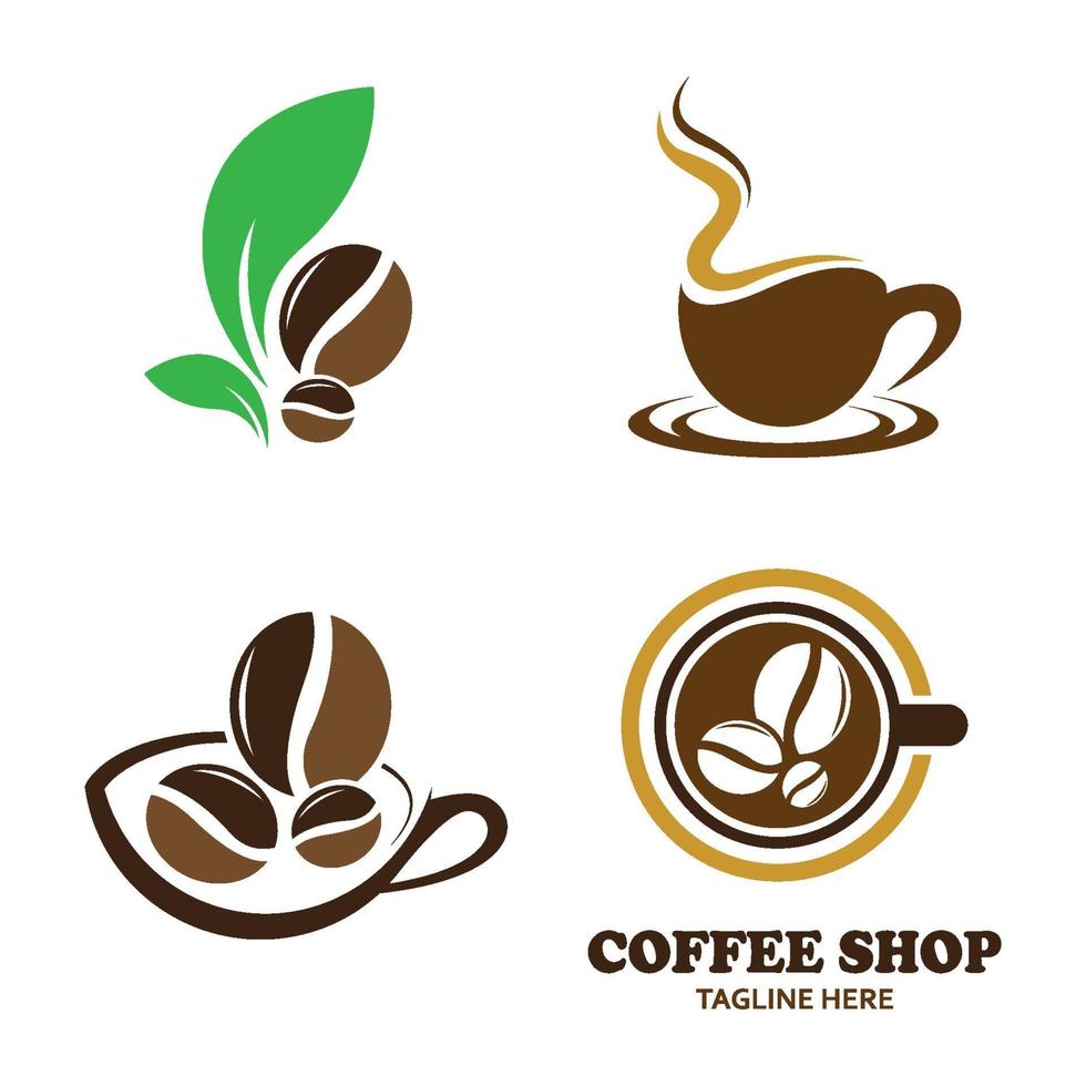 Coffeeshop-Logo-Bilder vektor