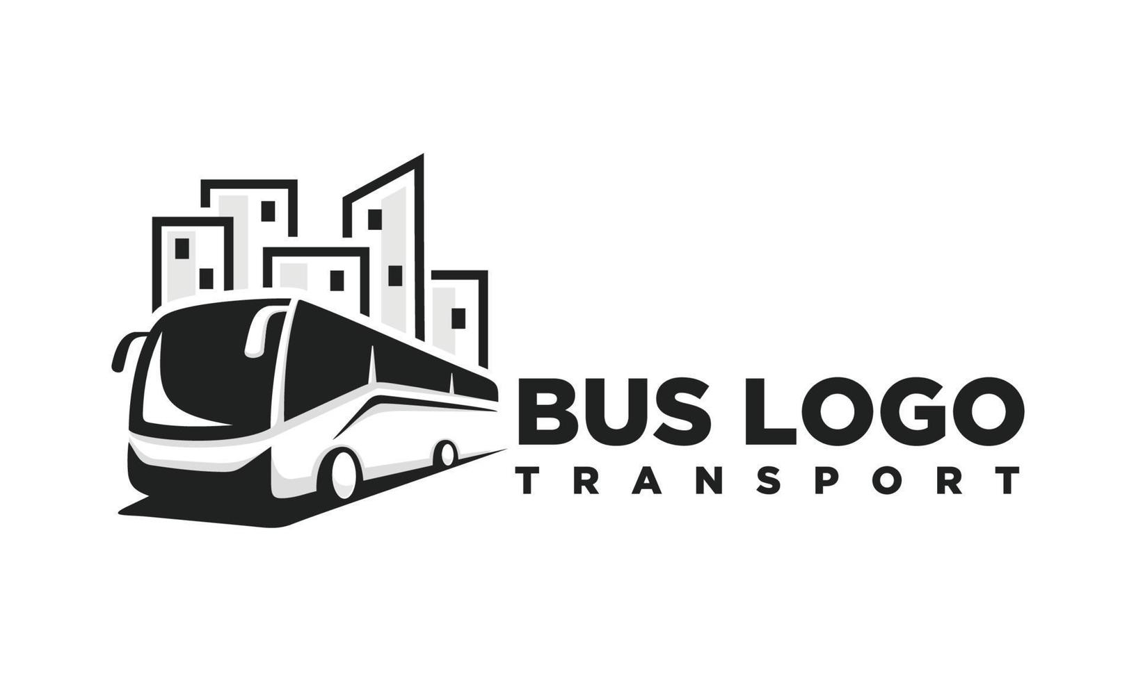 buss. resa buss logotyp design vektor