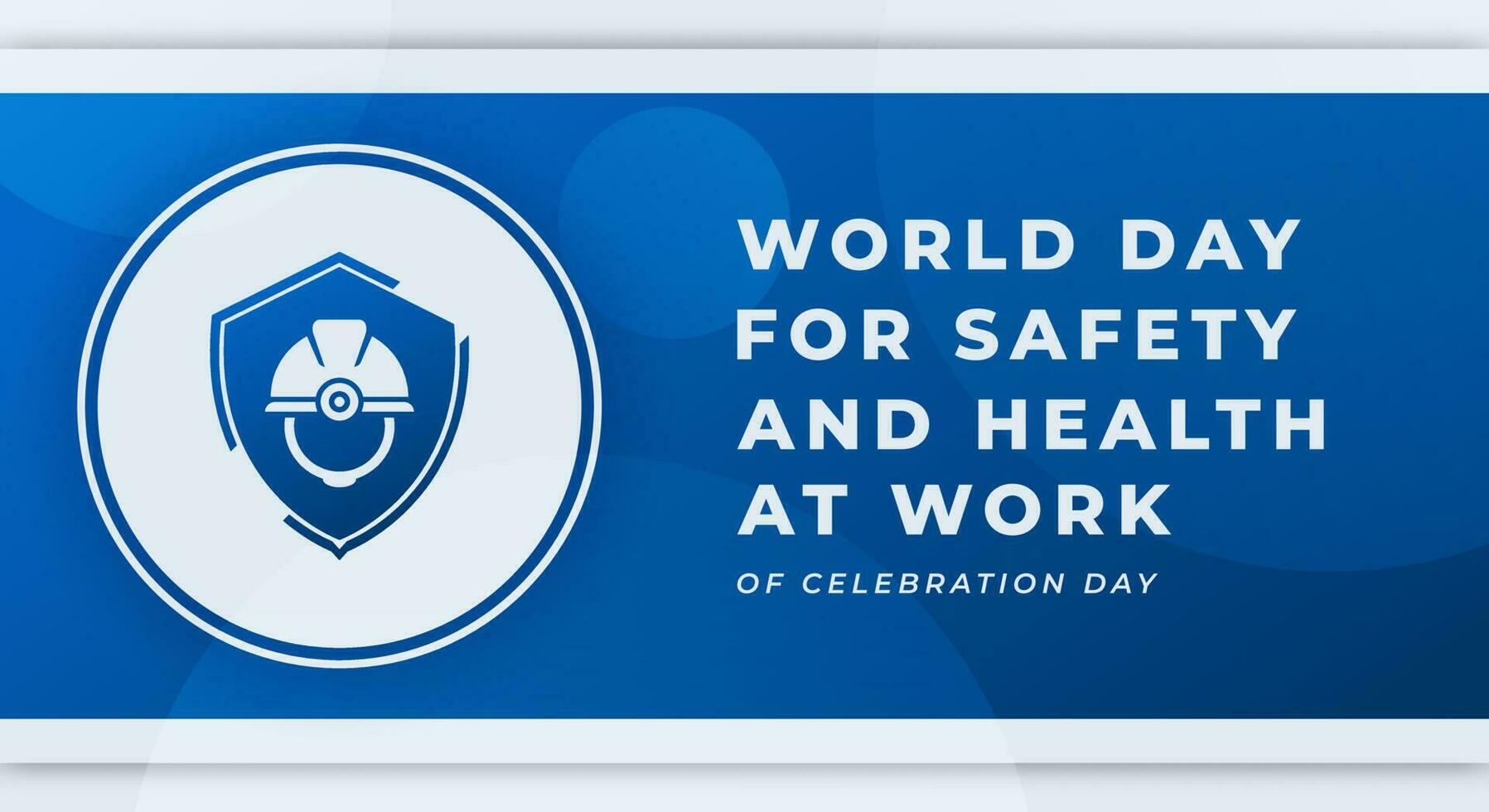 Welt Tag zum Sicherheit und Gesundheit beim Arbeit Feier Vektor Design Illustration zum Hintergrund, Poster, Banner, Werbung, Gruß Karte