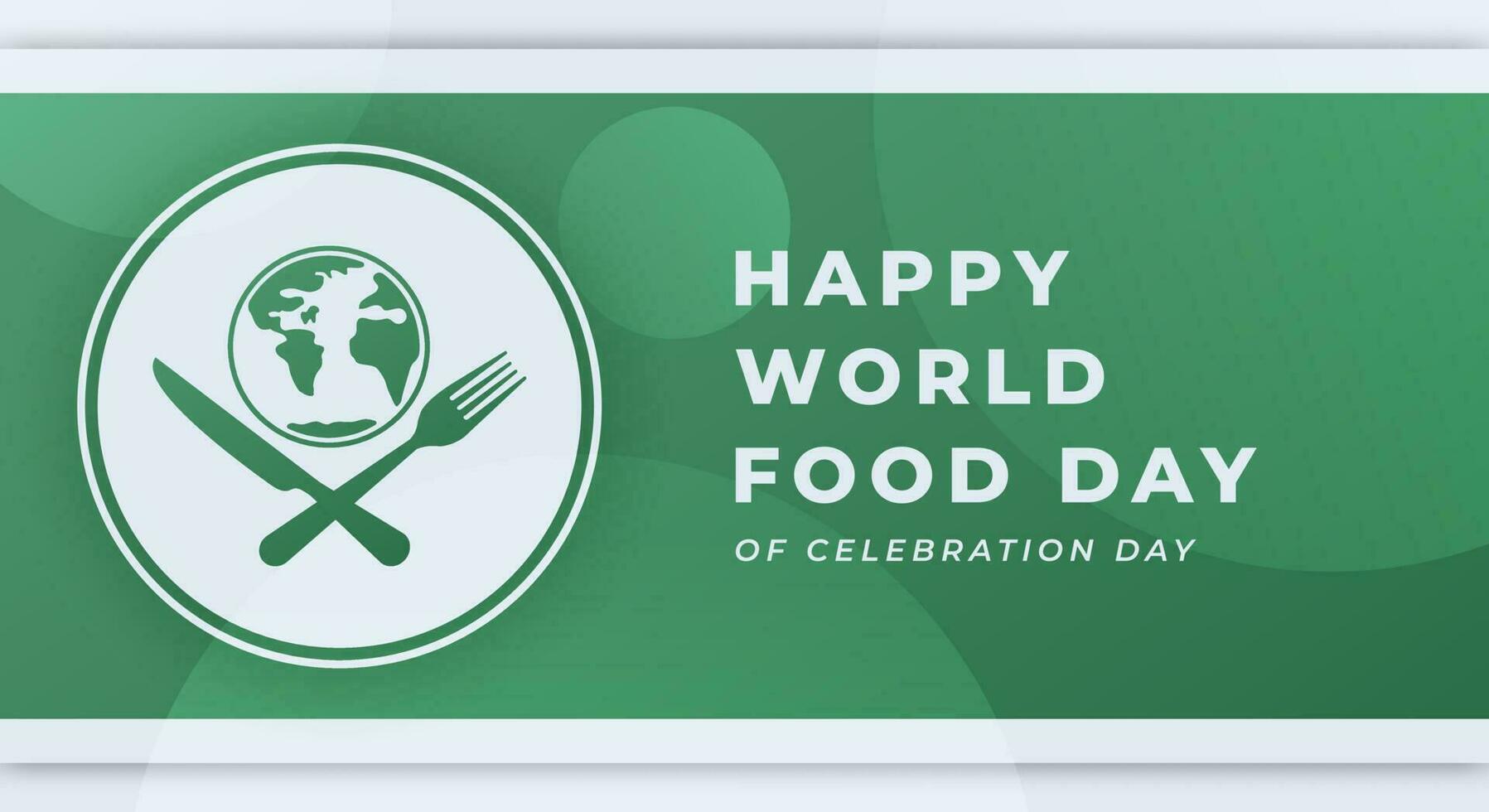 värld mat dag firande vektor design illustration för bakgrund, affisch, baner, reklam, hälsning kort