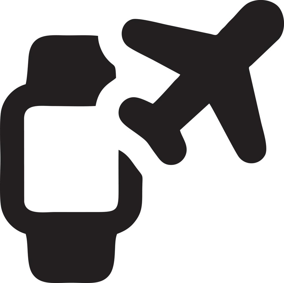 Flugzeug Symbol Symbol Bild Vektor, Illustration von das Flug Luftfahrt im schwarz Bild. eps 10 vektor