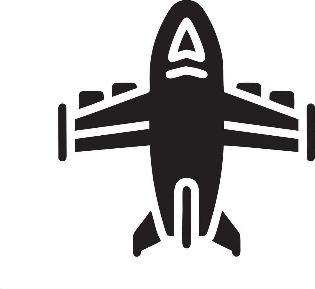 Flugzeug Symbol Symbol Bild Vektor, Illustration von das Flug Luftfahrt im schwarz Bild. eps 10 vektor