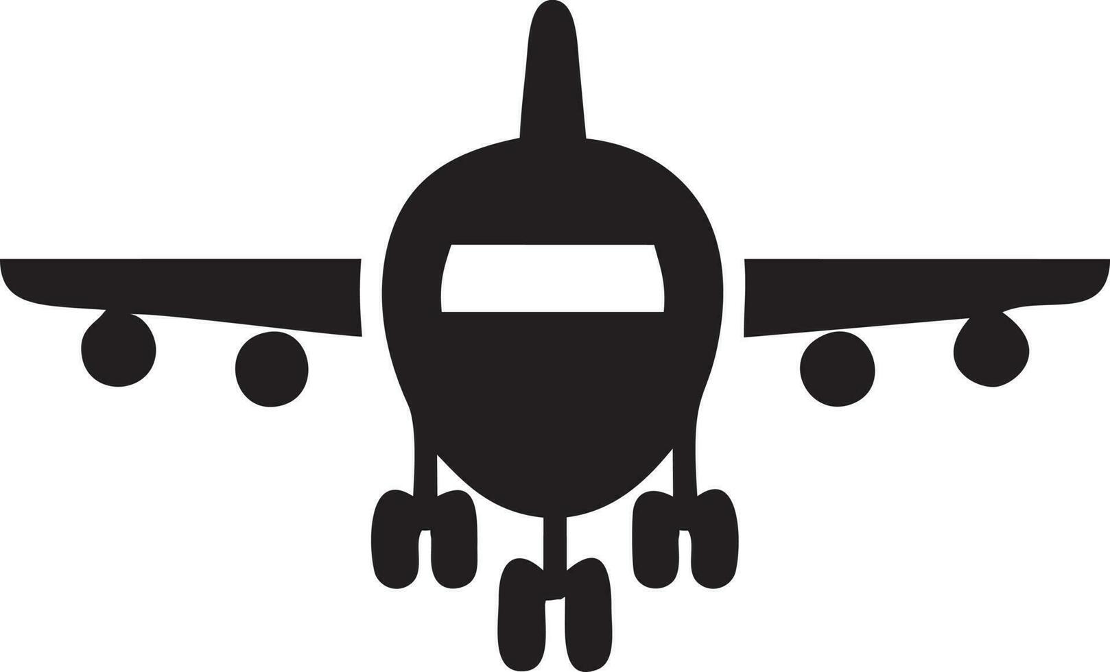 Flugzeug Symbol Symbol Bild Vektor, Illustration von das Flug Luftfahrt im schwarz Bild. eps 10 vektor