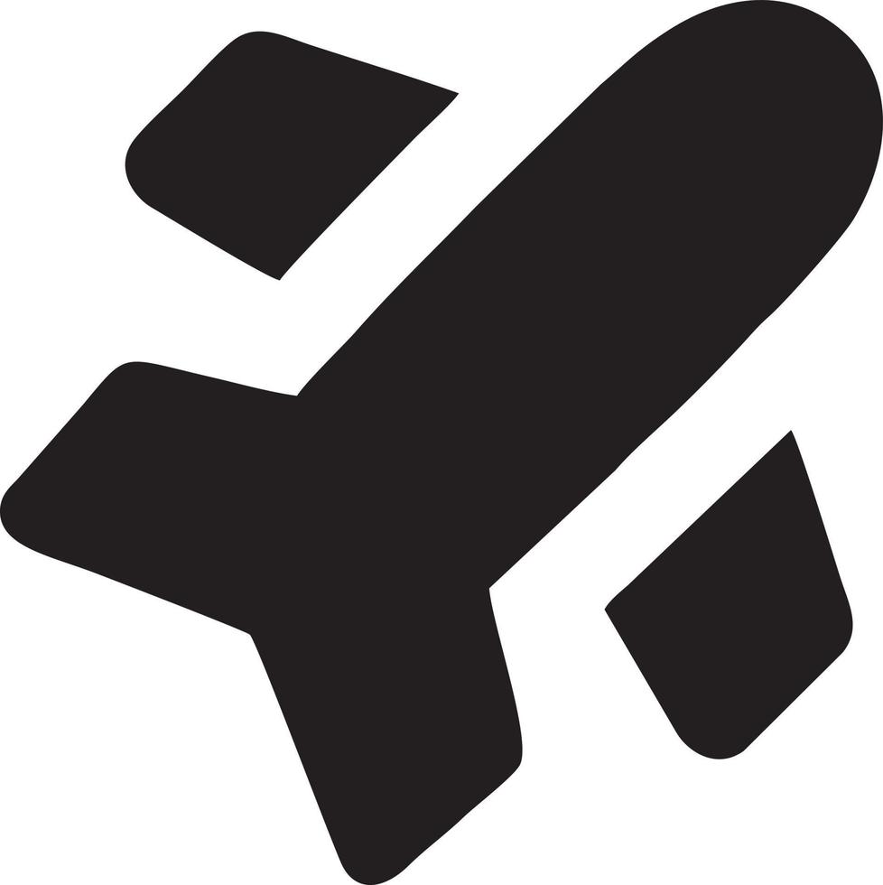 Flugzeug Symbol Symbol Bild Vektor, Illustration von das Flug Luftfahrt im schwarz Bild. eps 10 vektor