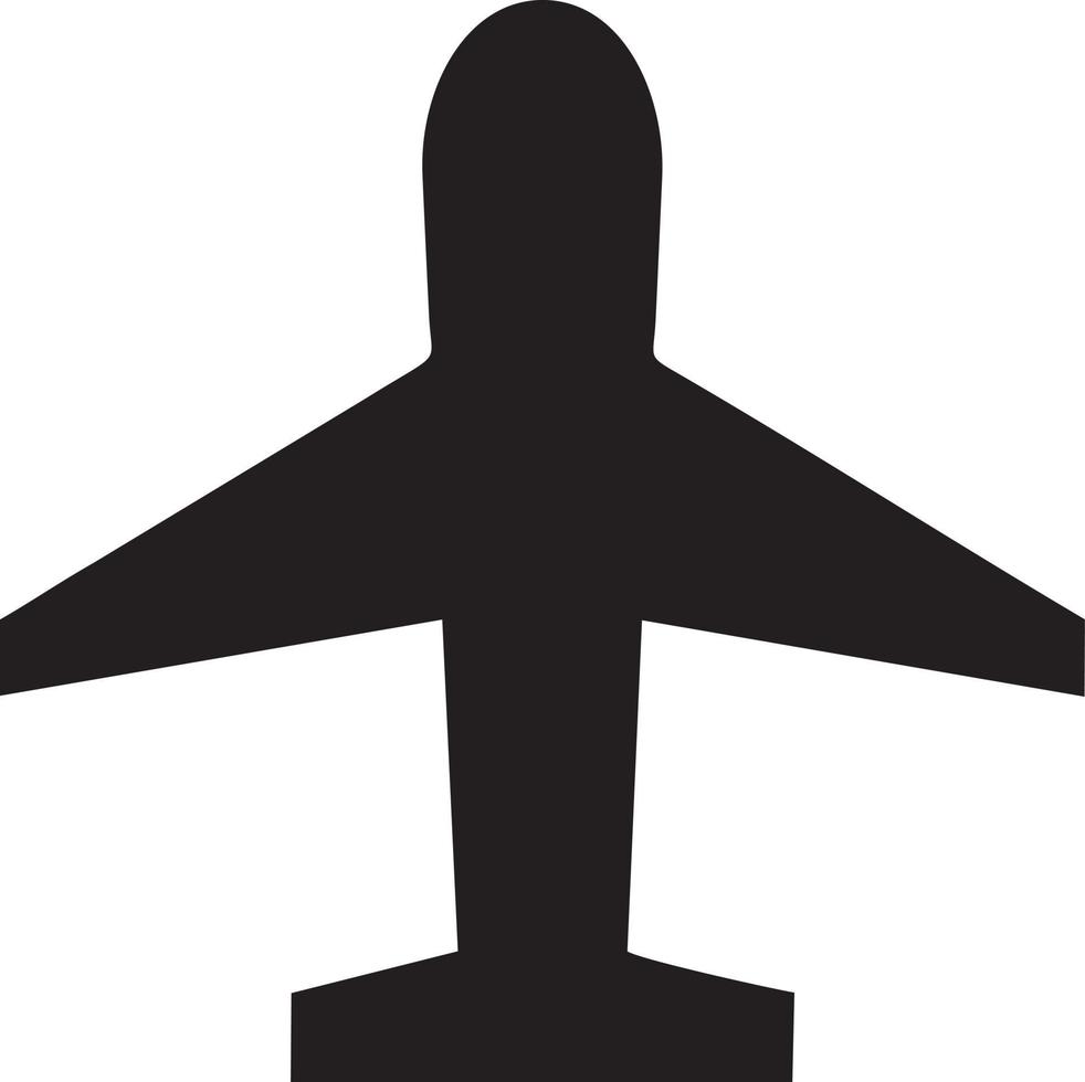 Flugzeug Symbol Symbol Bild Vektor, Illustration von das Flug Luftfahrt im schwarz Bild. eps 10 vektor