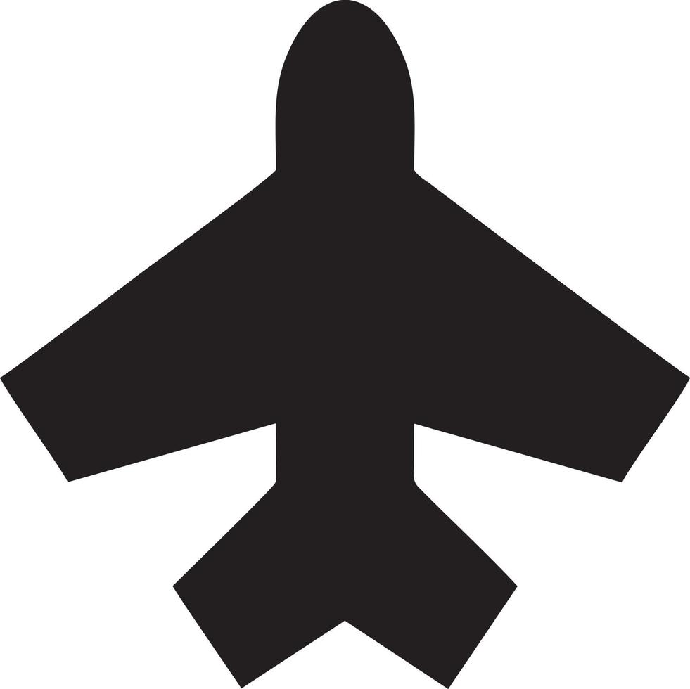 Flugzeug Symbol Symbol Bild Vektor, Illustration von das Flug Luftfahrt im schwarz Bild. eps 10 vektor