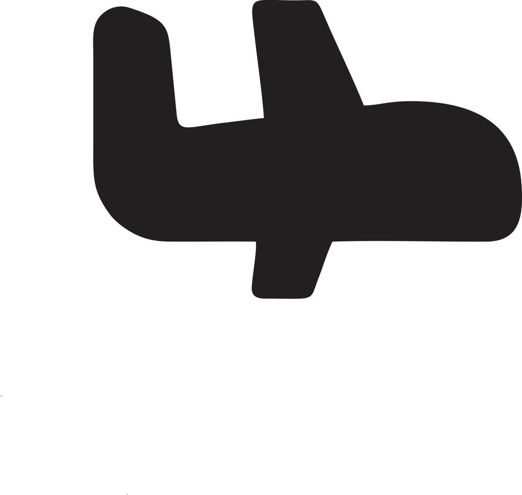 Flugzeug Symbol Symbol Bild Vektor, Illustration von das Flug Luftfahrt im schwarz Bild. eps 10 vektor