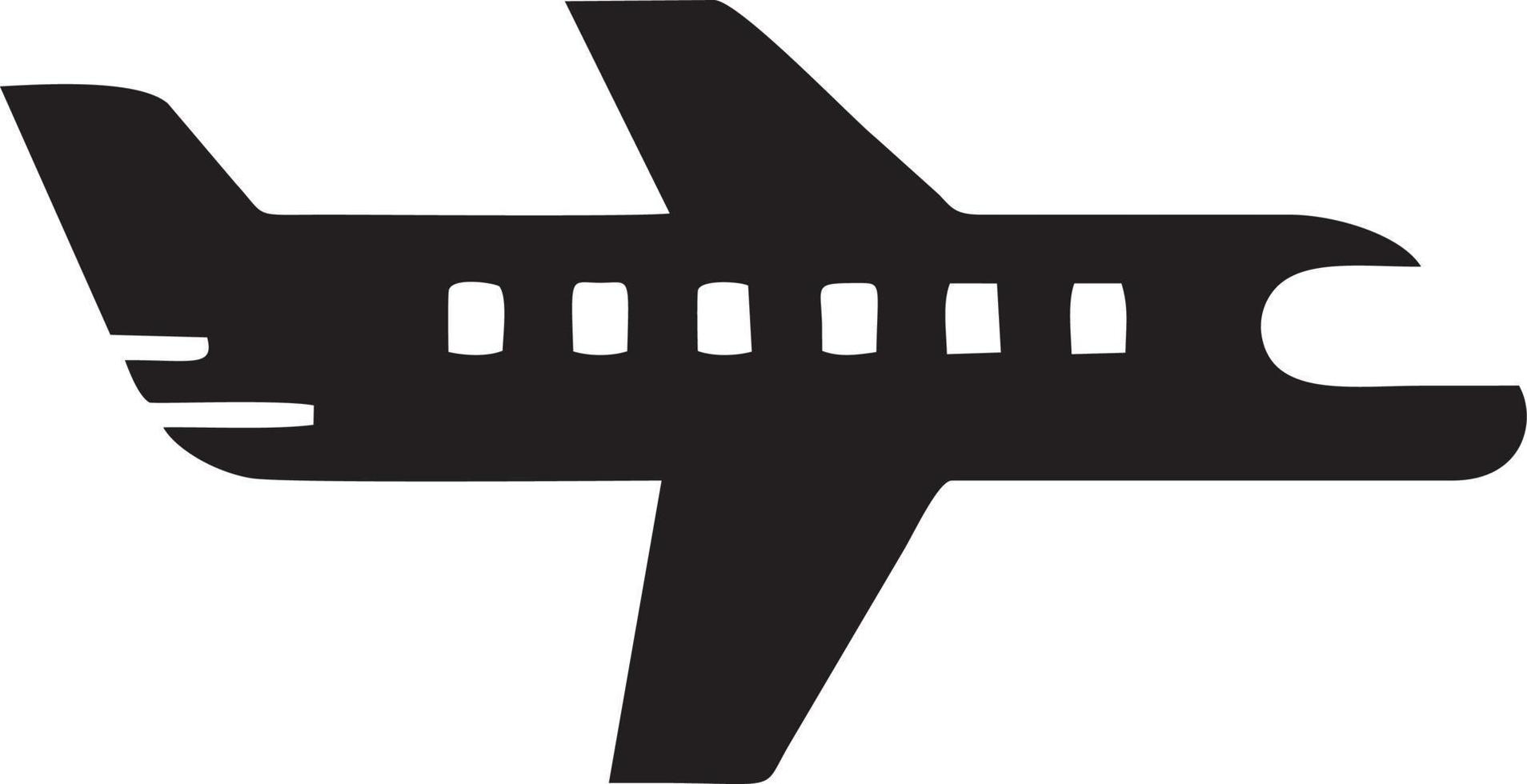 Flugzeug Symbol Symbol Bild Vektor, Illustration von das Flug Luftfahrt im schwarz Bild. eps 10 vektor