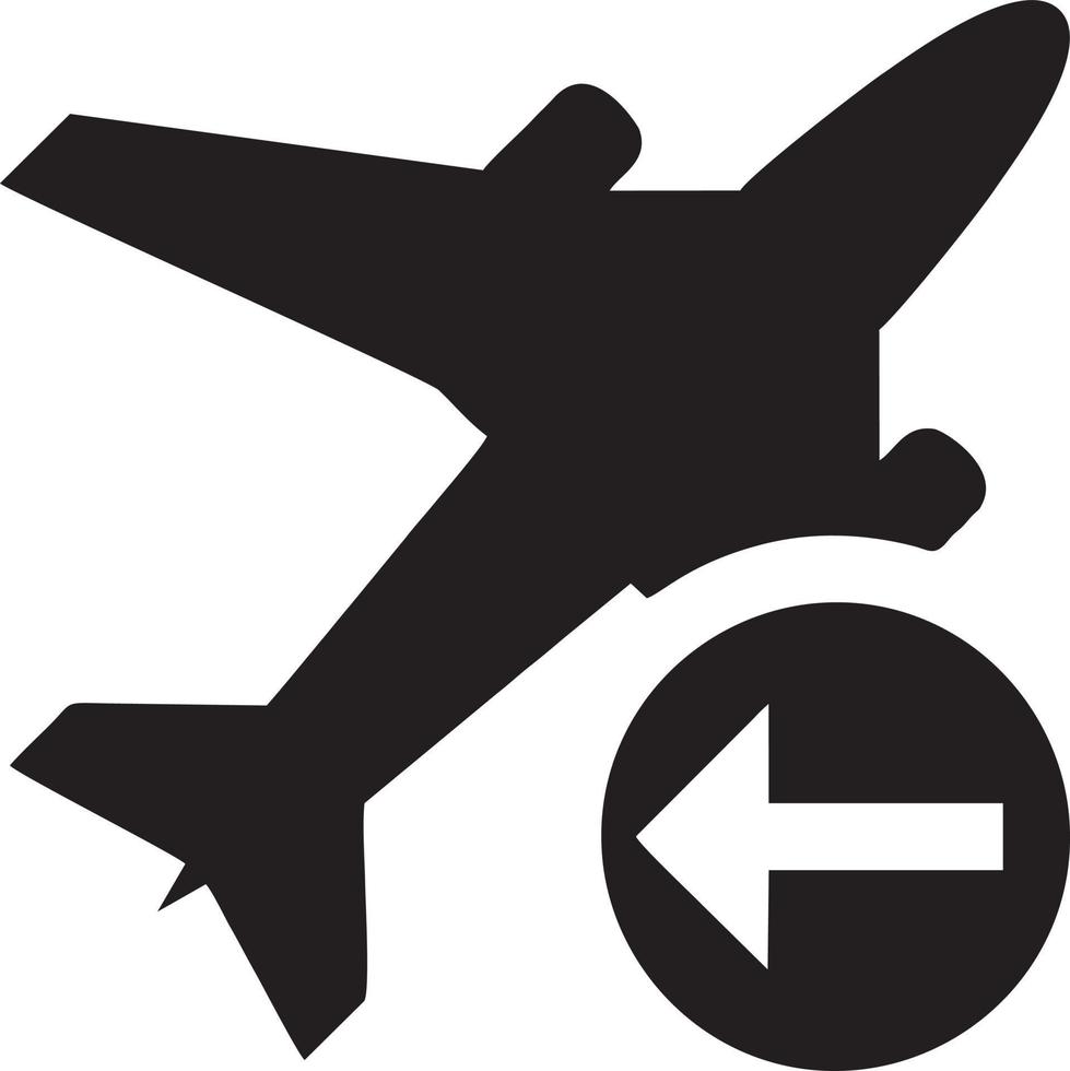 Flugzeug Symbol Symbol Bild Vektor, Illustration von das Flug Luftfahrt im schwarz Bild. eps 10 vektor