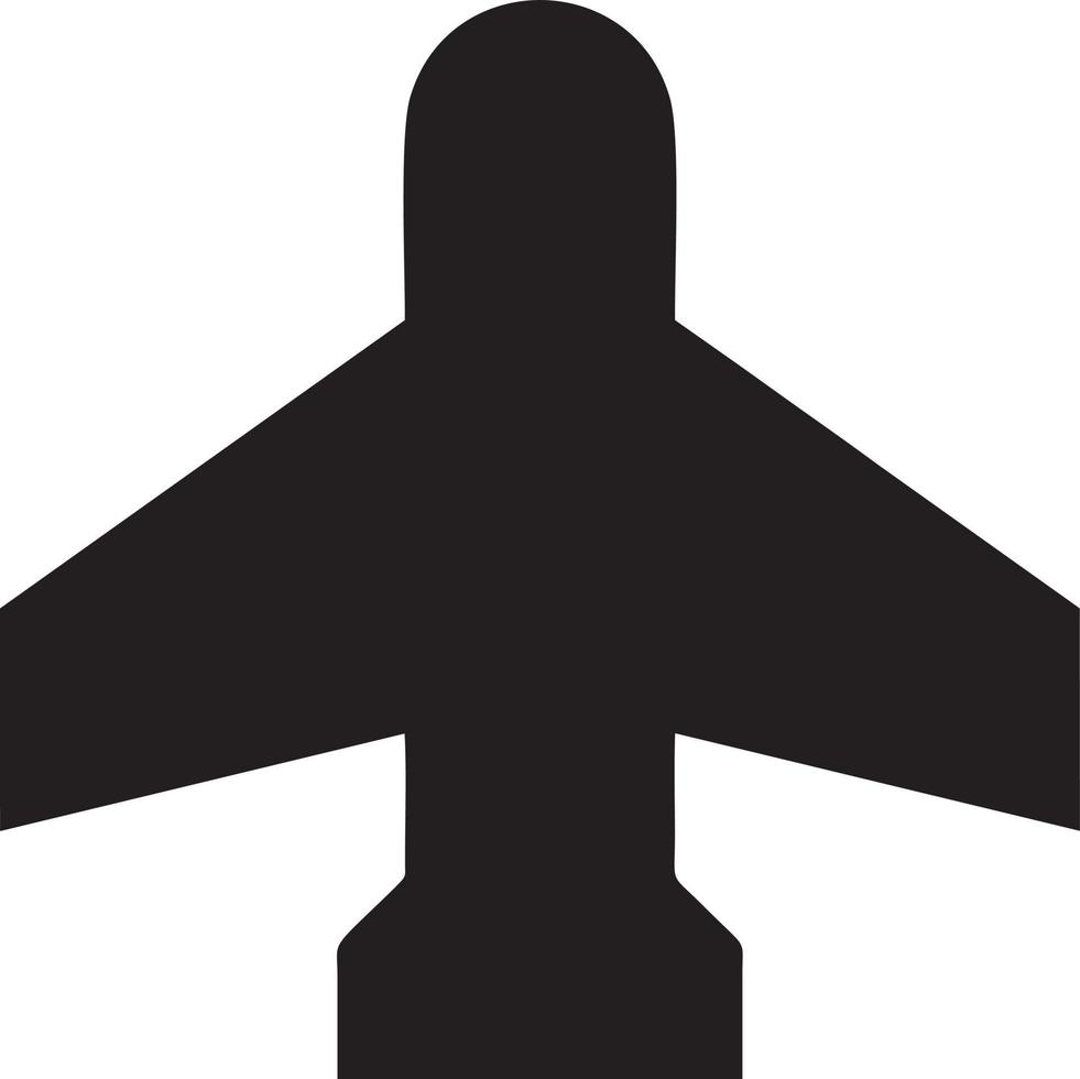 Flugzeug Symbol Symbol Bild Vektor, Illustration von das Flug Luftfahrt im schwarz Bild. eps 10 vektor