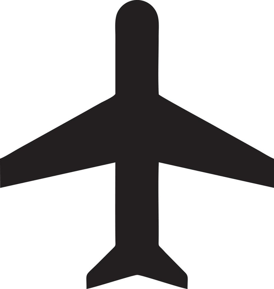 Flugzeug Symbol Symbol Bild Vektor, Illustration von das Flug Luftfahrt im schwarz Bild. eps 10 vektor