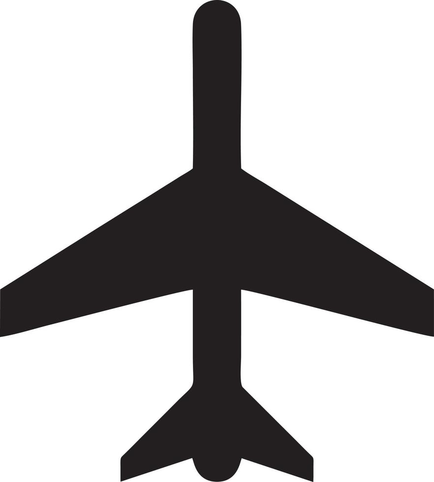 Flugzeug Symbol Symbol Bild Vektor, Illustration von das Flug Luftfahrt im schwarz Bild. eps 10 vektor