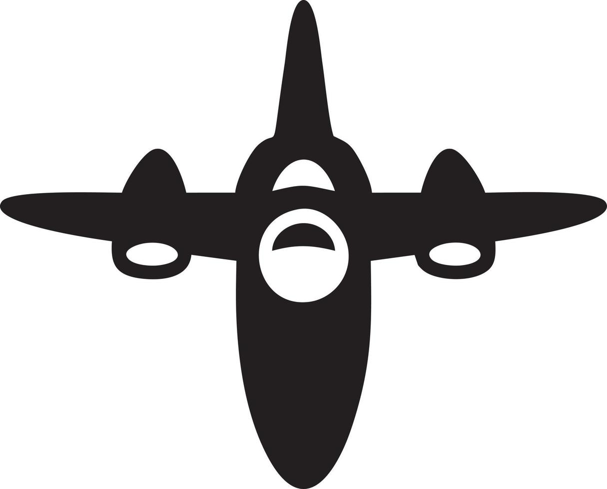 Flugzeug Symbol Symbol Bild Vektor, Illustration von das Flug Luftfahrt im schwarz Bild. eps 10 vektor