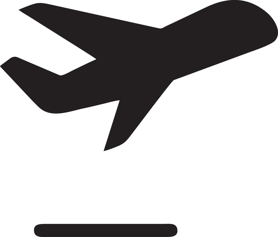 Flugzeug Symbol Symbol Bild Vektor, Illustration von das Flug Luftfahrt im schwarz Bild. eps 10 vektor