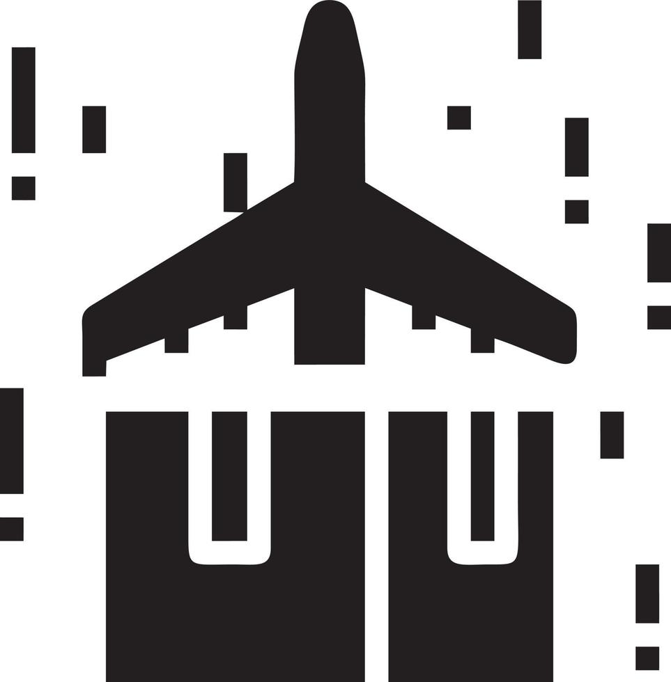 Flugzeug Symbol Symbol Bild Vektor, Illustration von das Flug Luftfahrt im schwarz Bild. eps 10 vektor