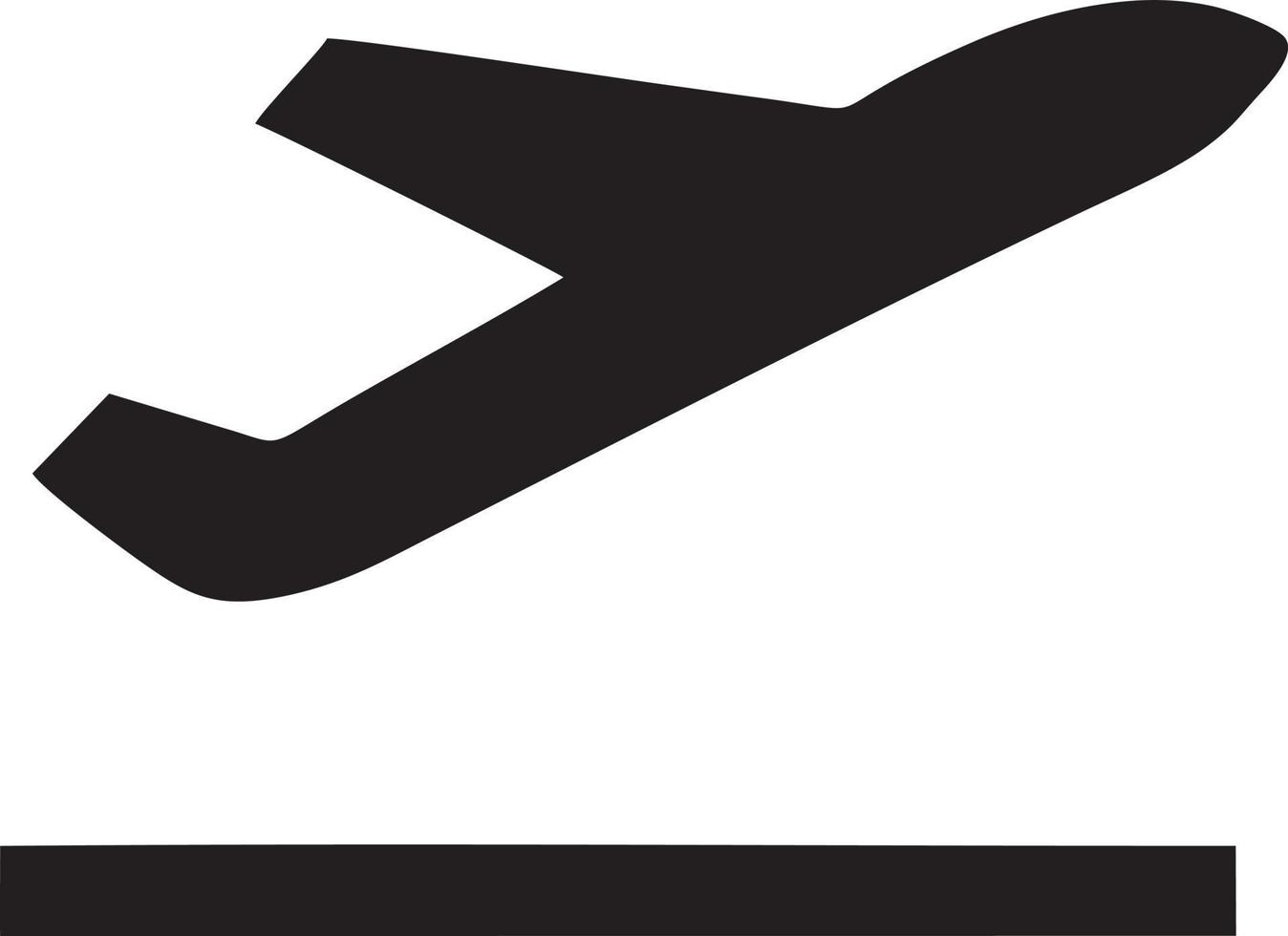 Flugzeug Symbol Symbol Bild Vektor, Illustration von das Flug Luftfahrt im schwarz Bild. eps 10 vektor