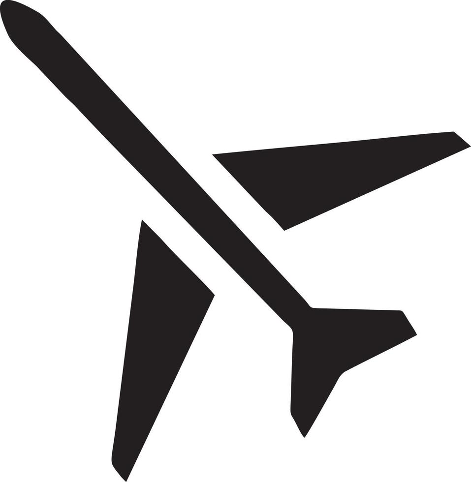 Flugzeug Symbol Symbol Bild Vektor, Illustration von das Flug Luftfahrt im schwarz Bild. eps 10 vektor