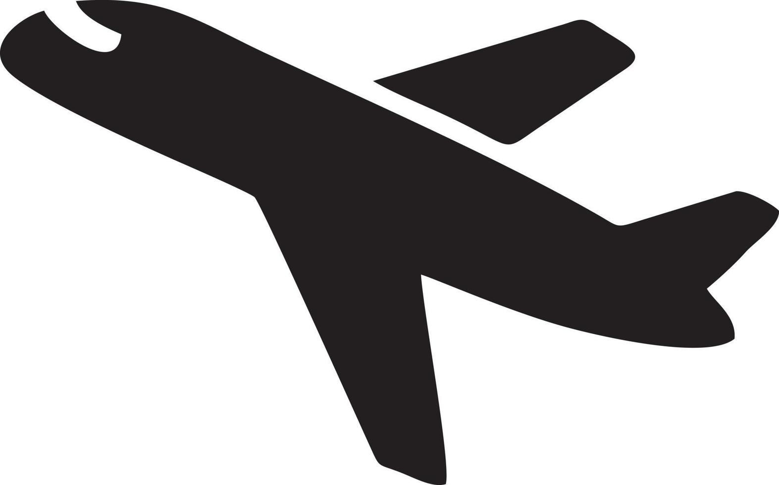 Flugzeug Symbol Symbol Bild Vektor, Illustration von das Flug Luftfahrt im schwarz Bild. eps 10 vektor