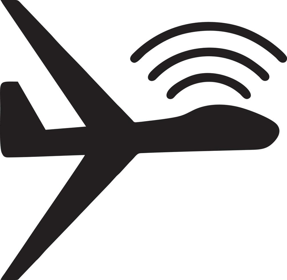 Flugzeug Symbol Symbol Bild Vektor, Illustration von das Flug Luftfahrt im schwarz Bild. eps 10 vektor