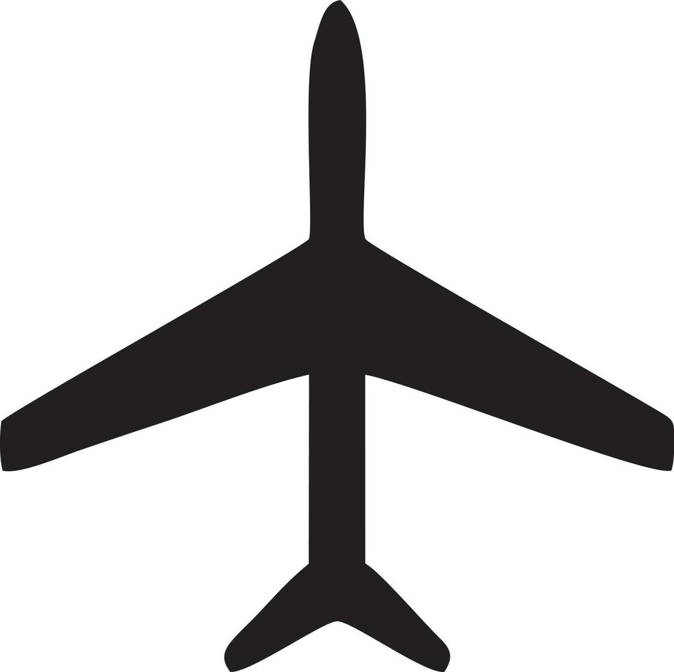 Flugzeug Symbol Symbol Bild Vektor, Illustration von das Flug Luftfahrt im schwarz Bild. eps 10 vektor