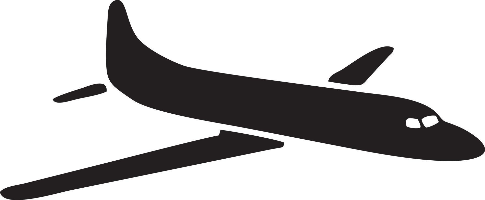 Flugzeug Symbol Symbol Bild Vektor, Illustration von das Flug Luftfahrt im schwarz Bild. eps 10 vektor