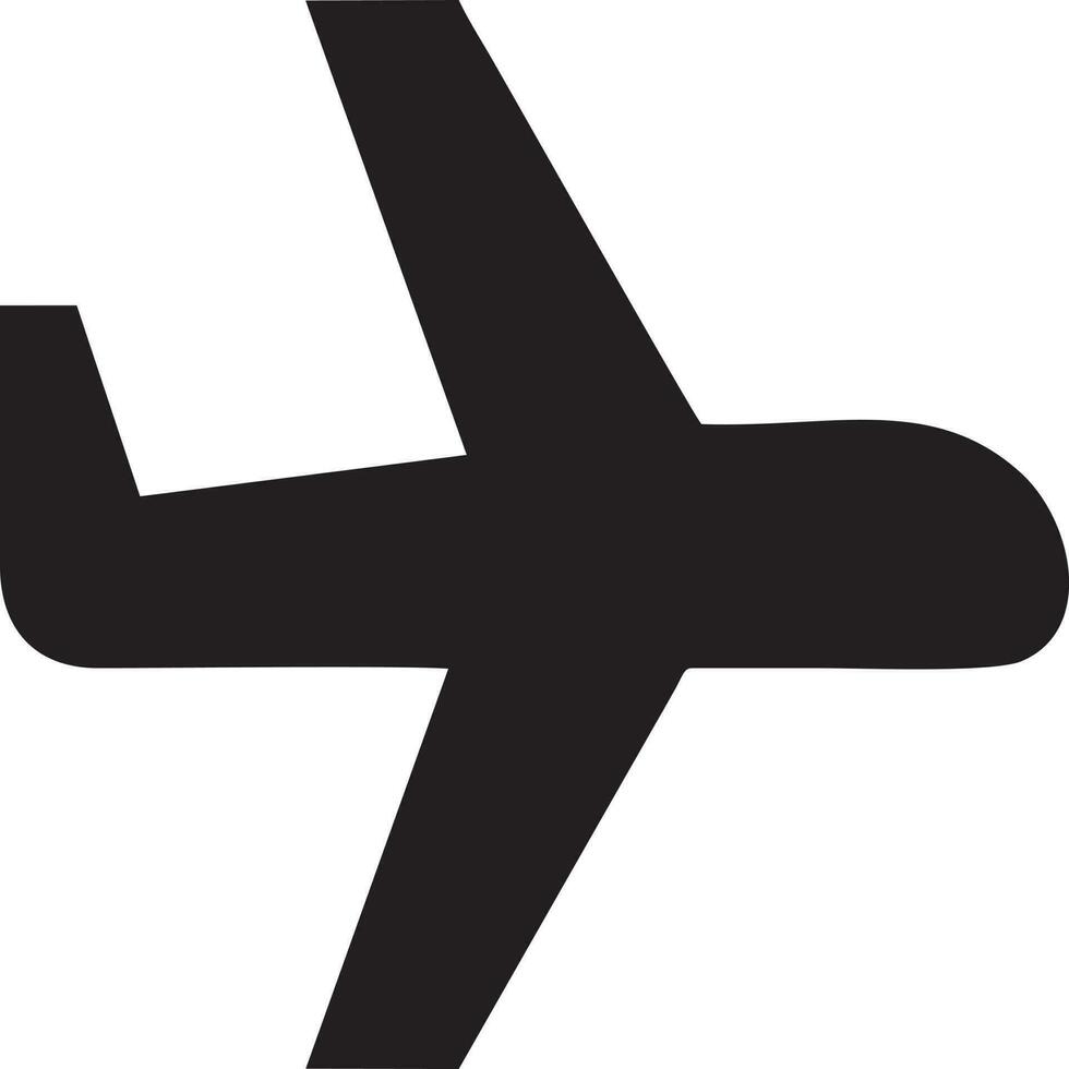 Flugzeug Symbol Symbol Bild Vektor, Illustration von das Flug Luftfahrt im schwarz Bild. eps 10 vektor