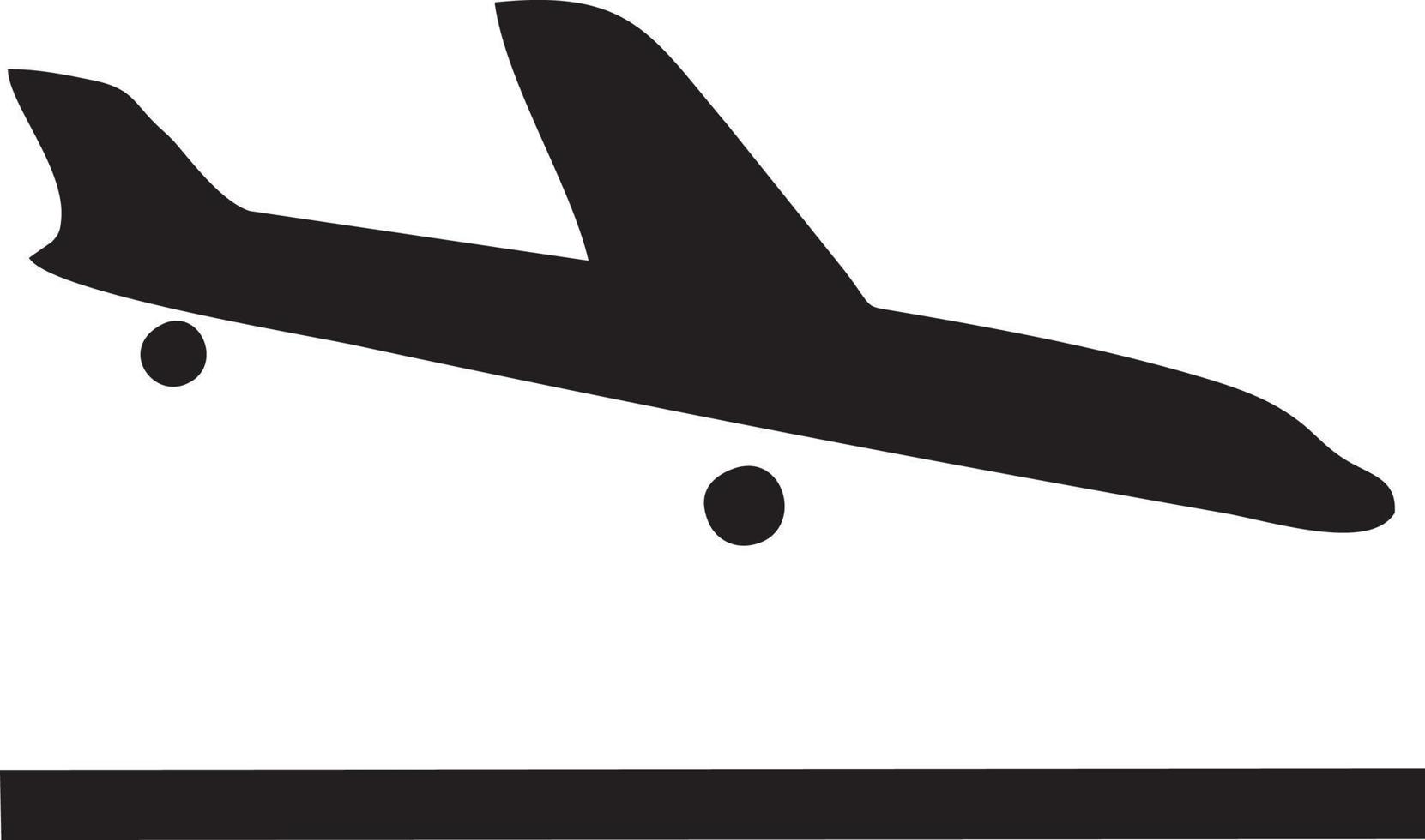 Flugzeug Symbol Symbol Bild Vektor, Illustration von das Flug Luftfahrt im schwarz Bild. eps 10 vektor