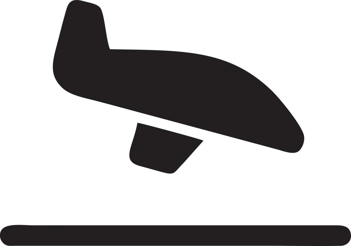 Flugzeug Symbol Symbol Bild Vektor, Illustration von das Flug Luftfahrt im schwarz Bild. eps 10 vektor