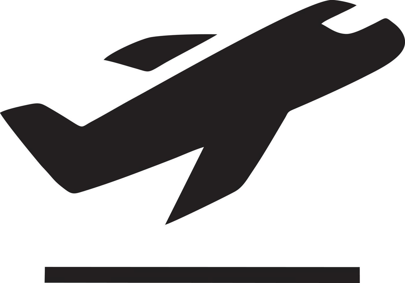 Flugzeug Symbol Symbol Bild Vektor, Illustration von das Flug Luftfahrt im schwarz Bild. eps 10 vektor