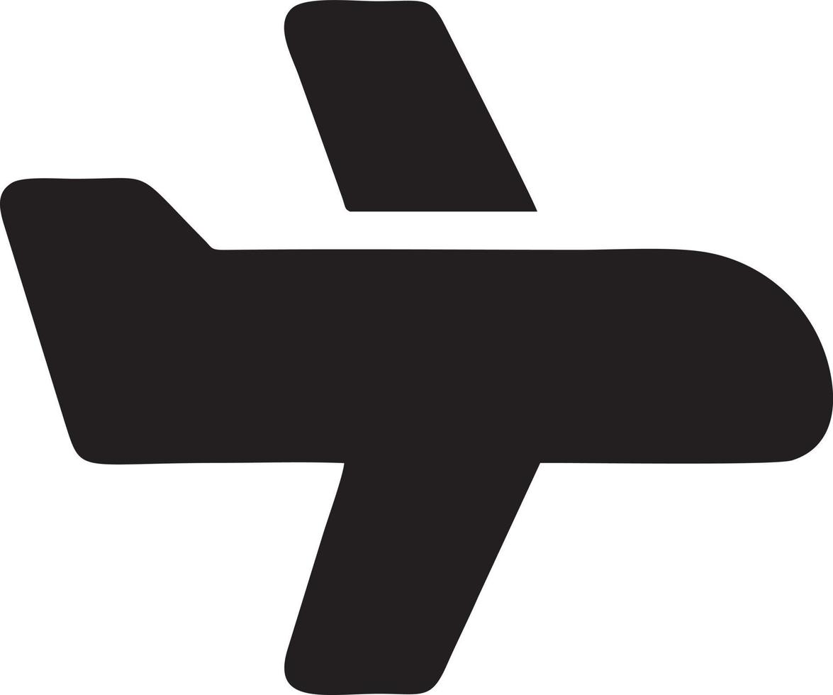 Flugzeug Symbol Symbol Bild Vektor, Illustration von das Flug Luftfahrt im schwarz Bild. eps 10 vektor