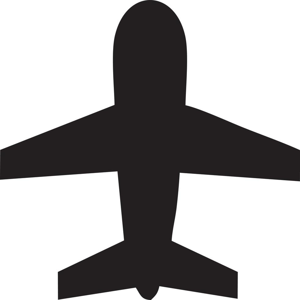 Flugzeug Symbol Symbol Bild Vektor, Illustration von das Flug Luftfahrt im schwarz Bild. eps 10 vektor